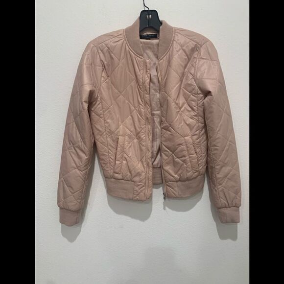 Romeo & Juliet Couture Pink Blush Bomber Jacket size S Light Bomber Jacket - Picture 2 of 4